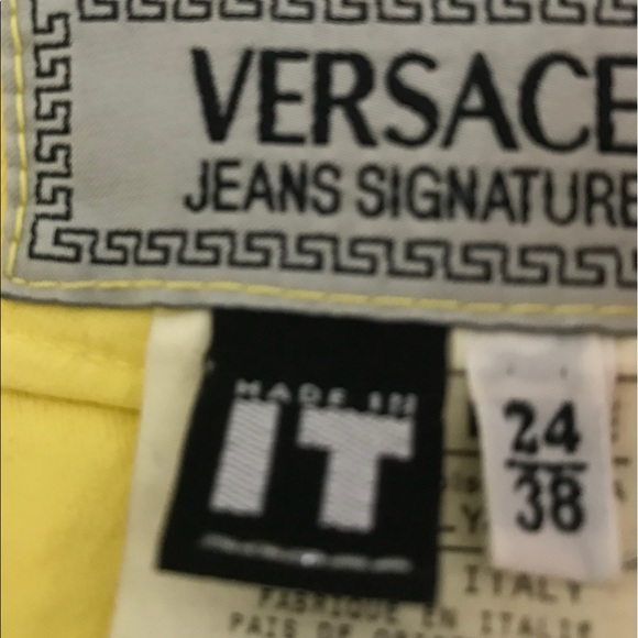 Versace Chartreuse Mini Skirt - Picture 5 of 8